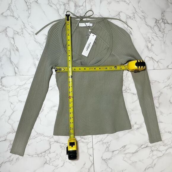 #T98 Jonathan Simkhai Marsh JAYLINE BRALETTE PULLOVER SZ L $395 - Picture 16 of 16